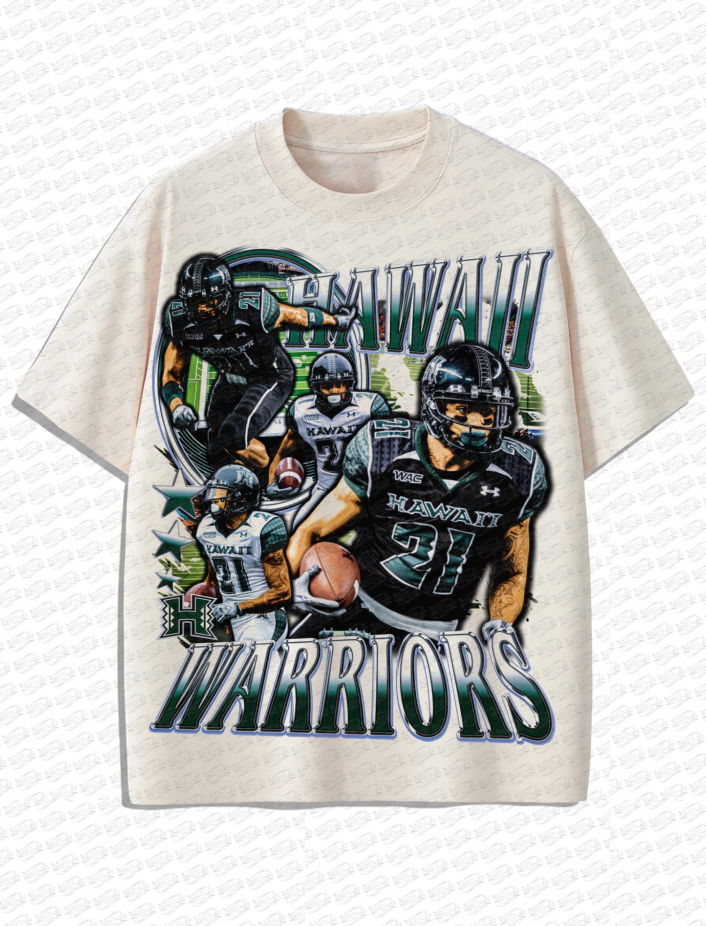 Hawaii Warriors Football “Island Legacy” Vintage T-Shirt – Retro Bootleg Style