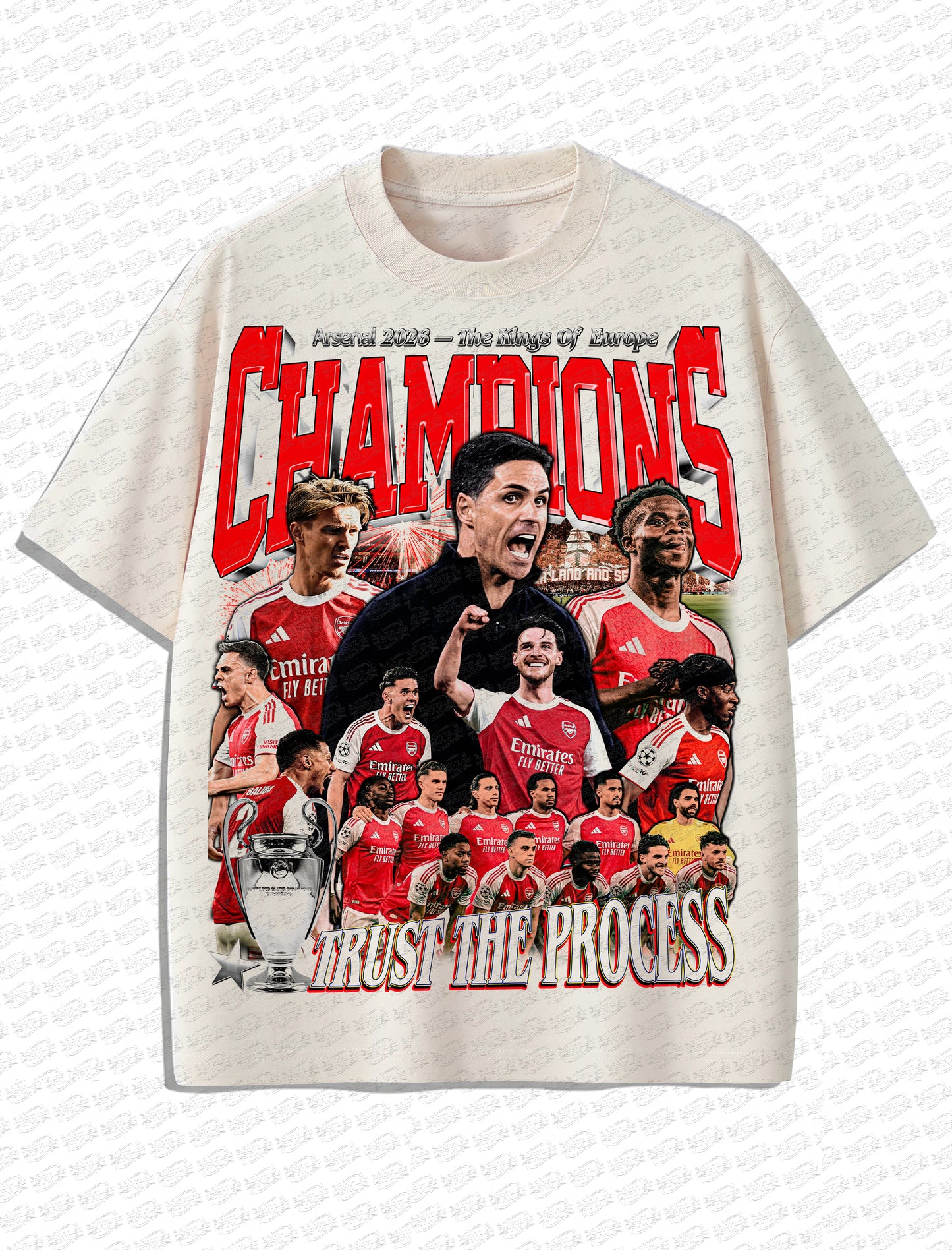 Arsenal “Champions 2026” Vintage T-Shirt – Retro Football Bootleg Style
