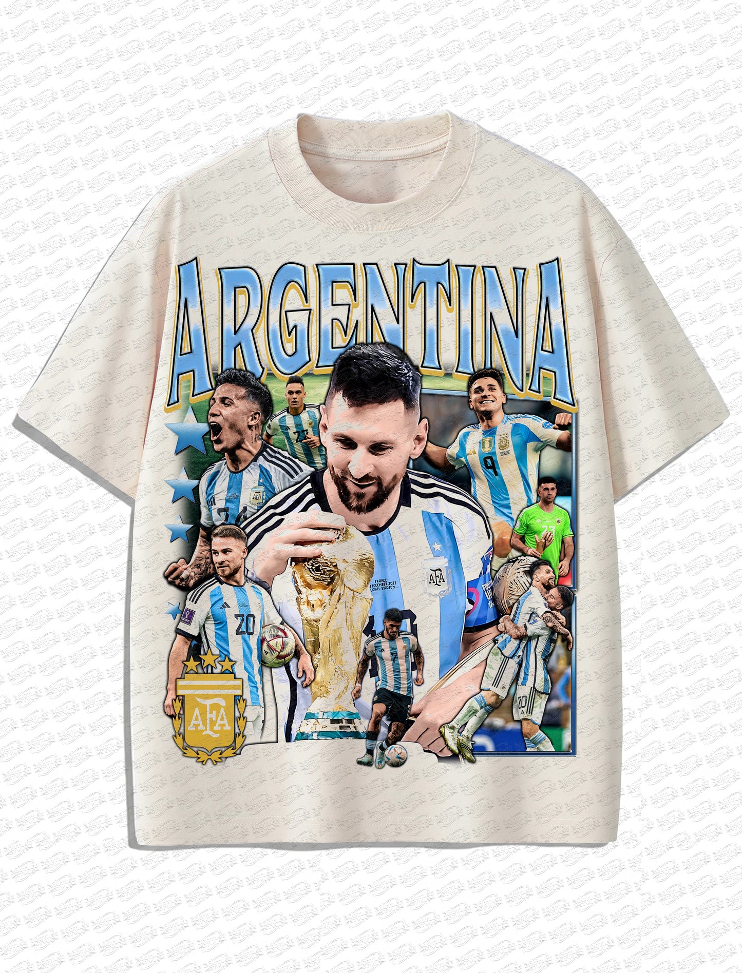 Argentina “Road to World Cup 2026” Vintage T-Shirt – Retro Football Bootleg Style