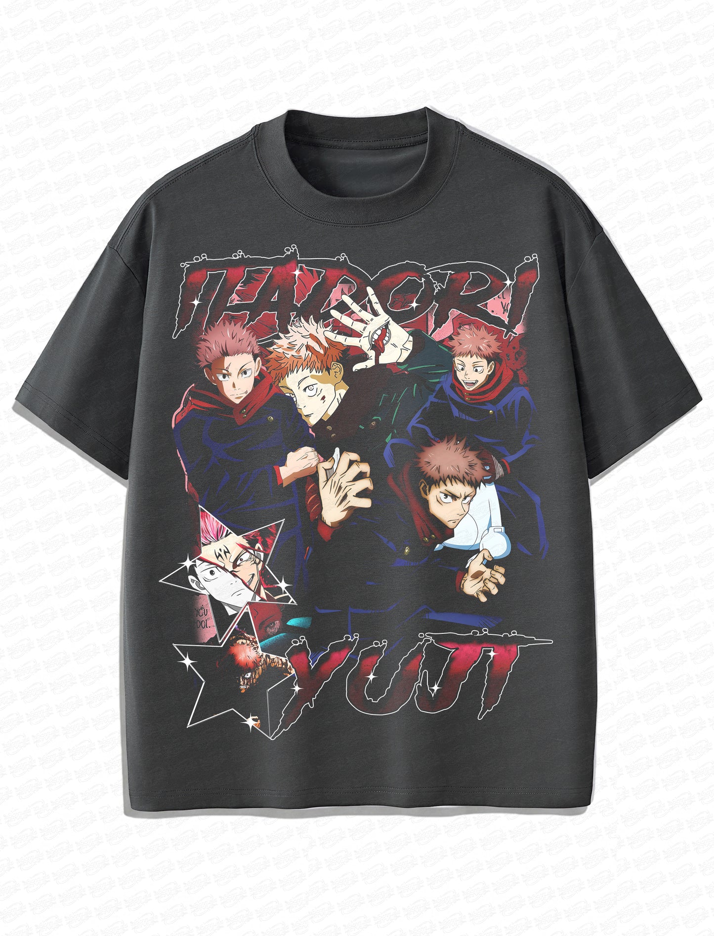 Yuji Itadori “Curse Energy” Vintage T-Shirt – Retro Anime Bootleg Style