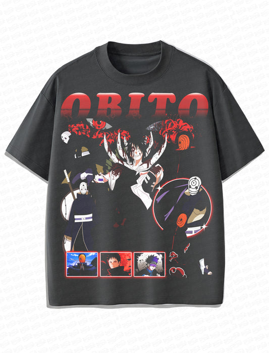 Obito Uchiha Vintage T-Shirt – Retro Anime Bootleg Style