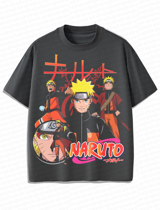 Naruto Uzumaki Vintage T-Shirt – Retro Anime Bootleg Style