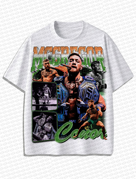 Conor McGregor “The Notorious” Vintage T-Shirt – Retro MMA Bootleg Style