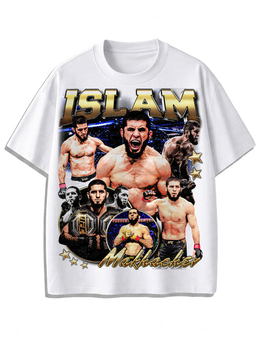 Islam Makhachev Vintage T-Shirt – Retro MMA Bootleg Style