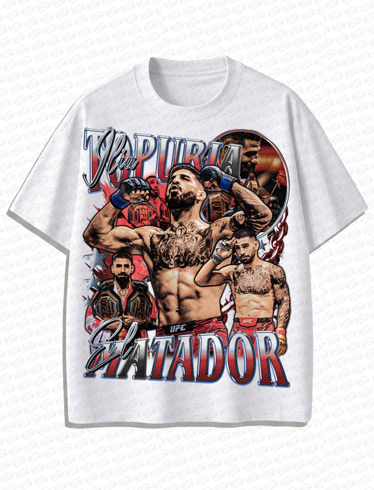 Ilia Topuria “El Matador” Vintage T-Shirt – Retro MMA Bootleg Style