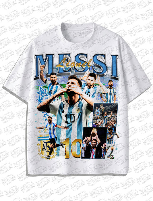 Messi World Cup 2026 Vintage Bootleg T-shirt – Argentina