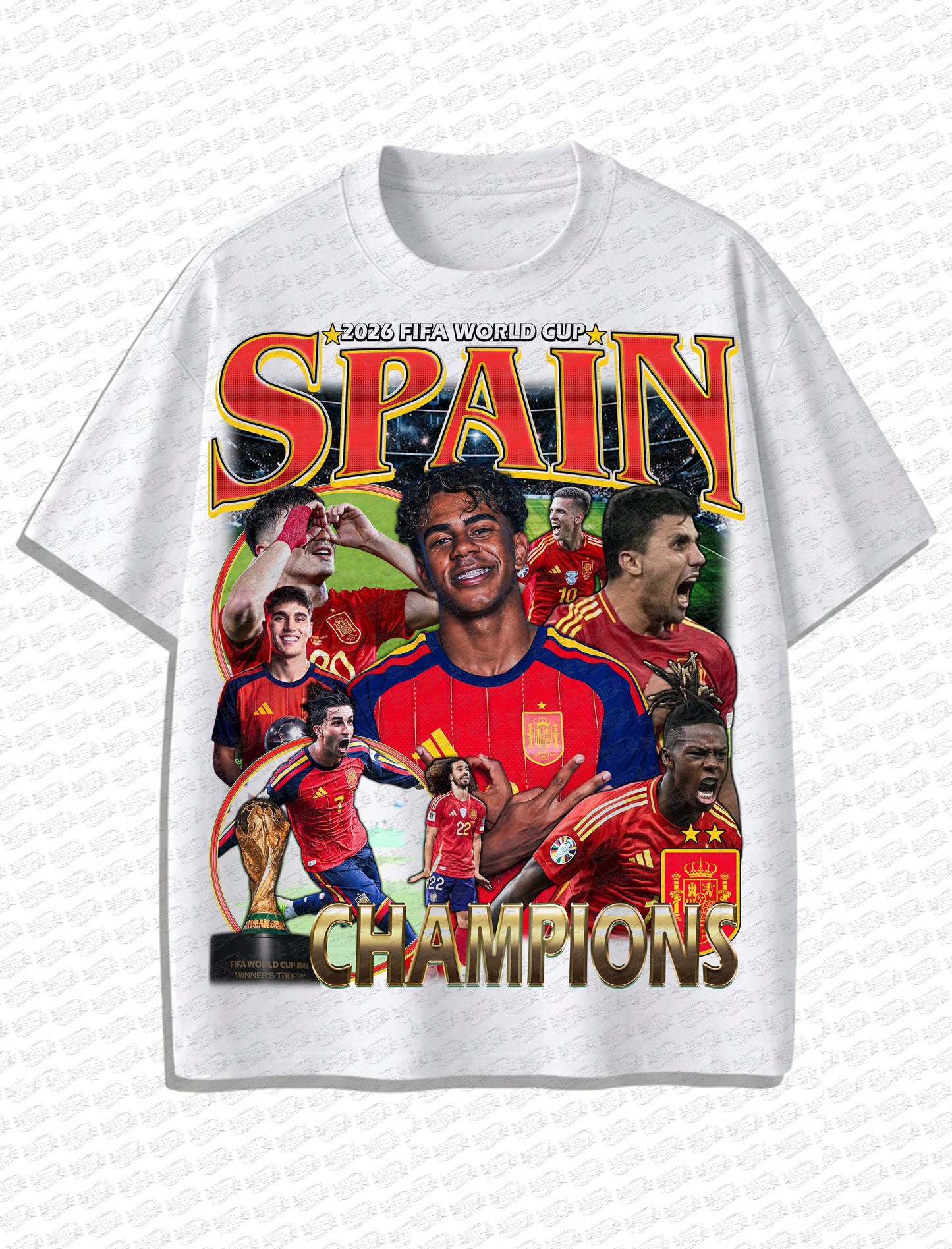 Spain “World Champions 2026” Vintage Tee – 90s Retro Soccer Style