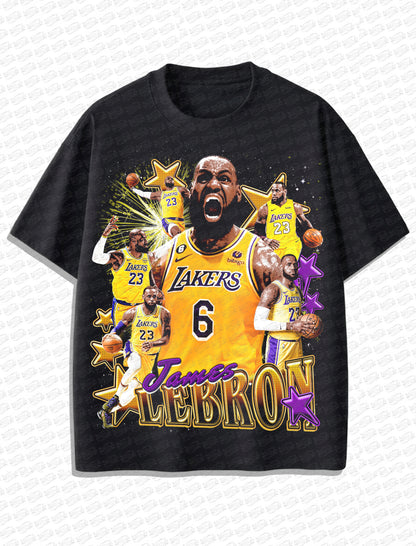 LeBron James Lakers “King Legacy” Vintage T-Shirt – Retro Bootleg Style