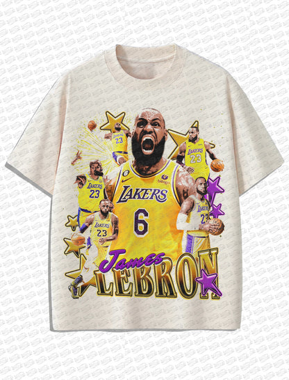 LeBron James Lakers “King Legacy” Vintage T-Shirt – Retro Bootleg Style