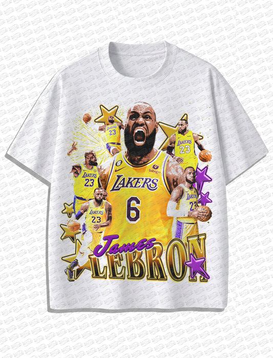 LeBron James Lakers “King Legacy” Vintage T-Shirt – Retro Bootleg Style