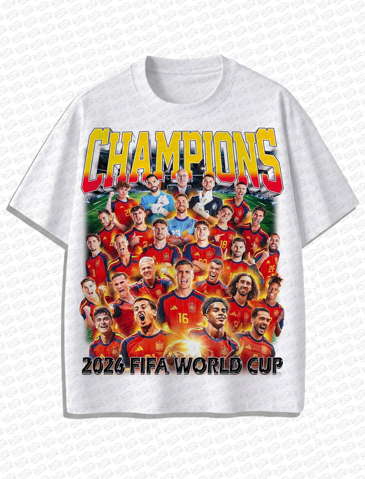 Spain World Cup Champions 2026 Vintage T-Shirt – Retro Football Bootleg Style