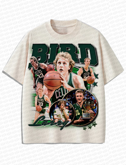 Larry Bird Vintage T-Shirt – Retro NBA Bootleg Style