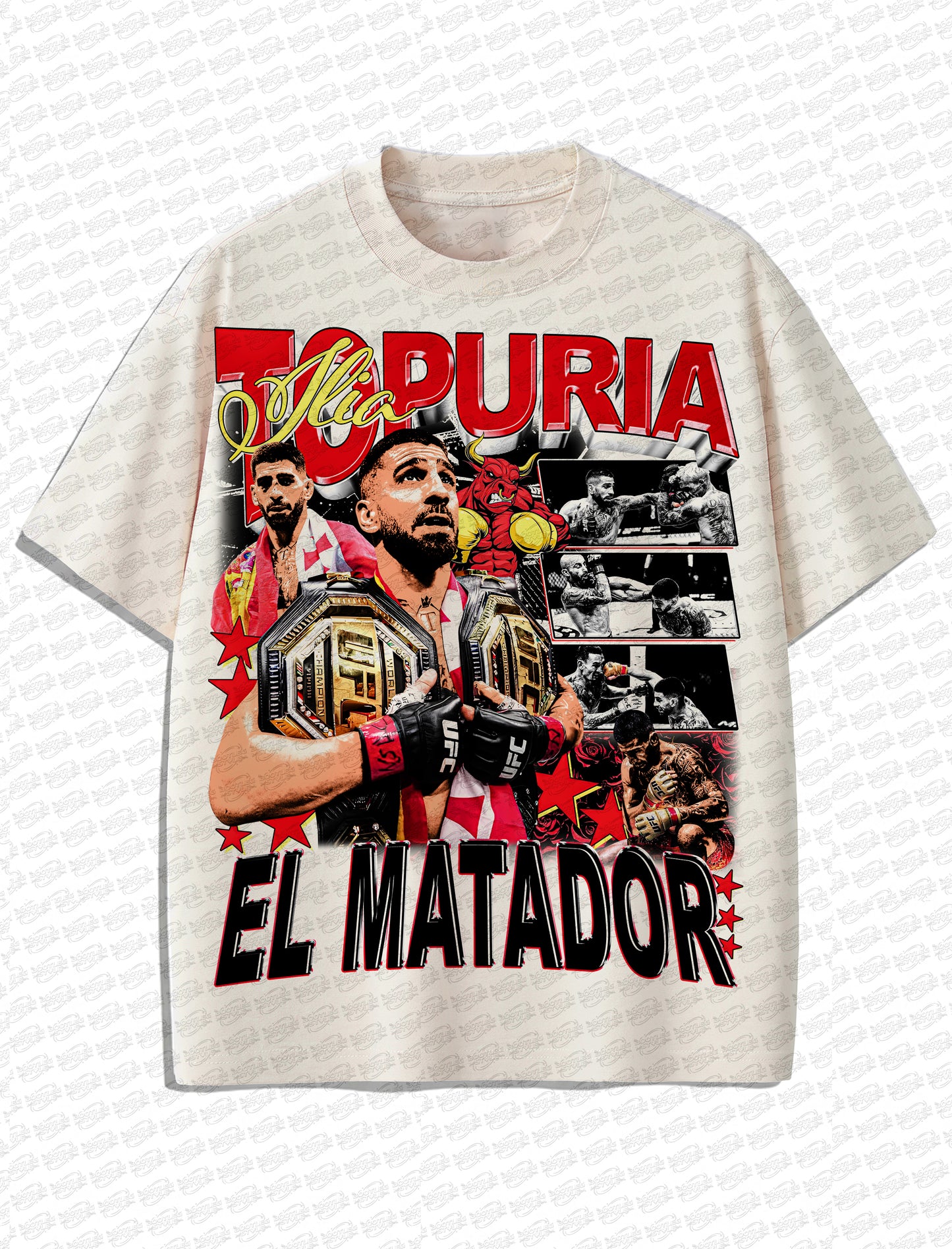 Ilia Topuria Retro MMA vintage Style
