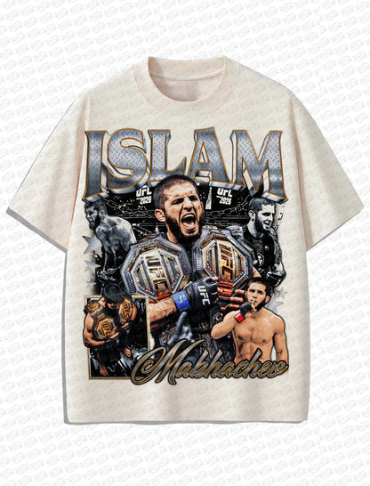 Islam Makhachev “Legacy of a Champion” Vintage T-Shirt – Retro MMA Bootleg Style