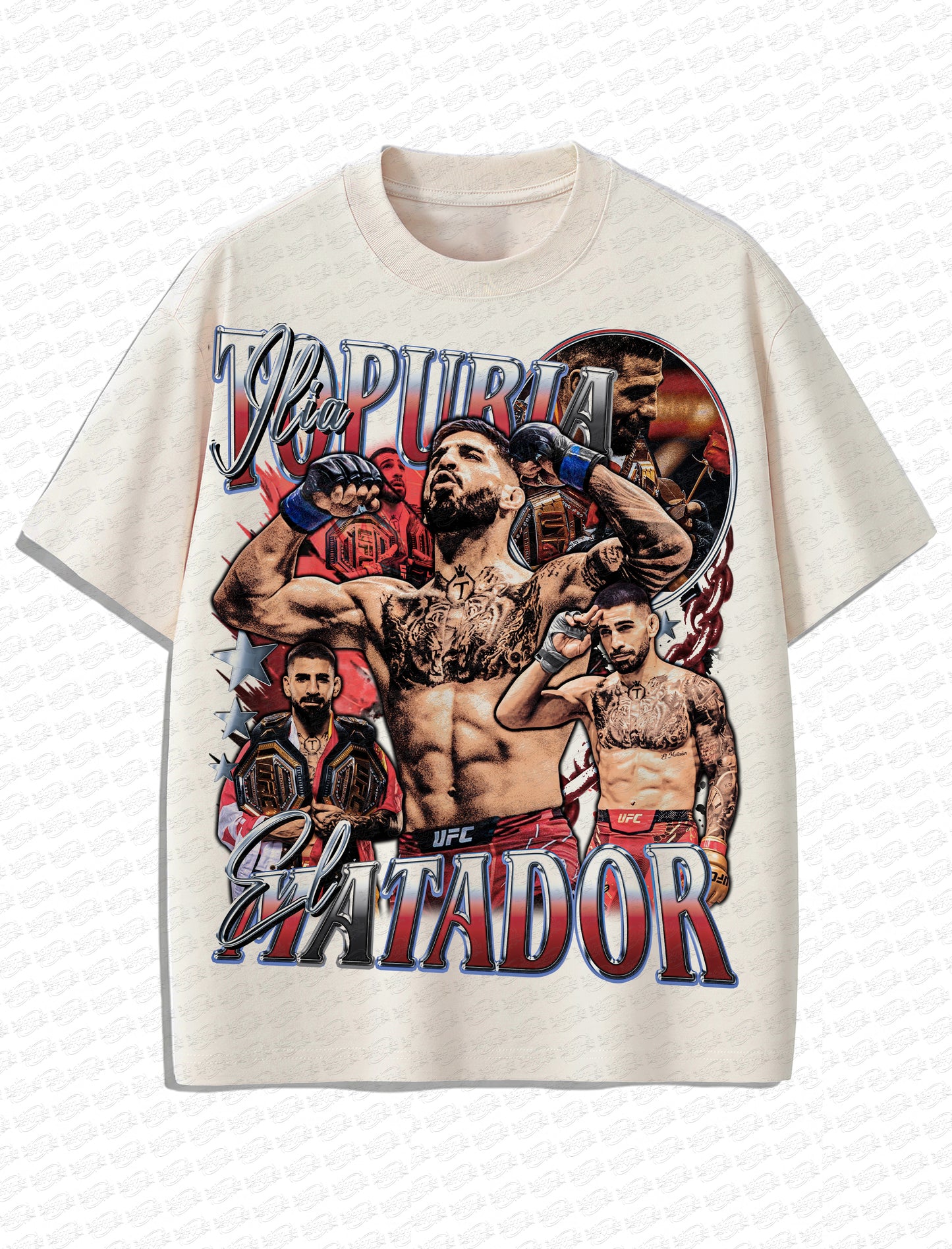 Ilia Topuria “El Matador” Vintage T-Shirt – Retro MMA Bootleg Style