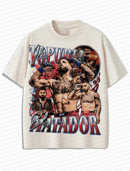Ilia Topuria “El Matador” Vintage T-Shirt – Retro MMA Bootleg Style