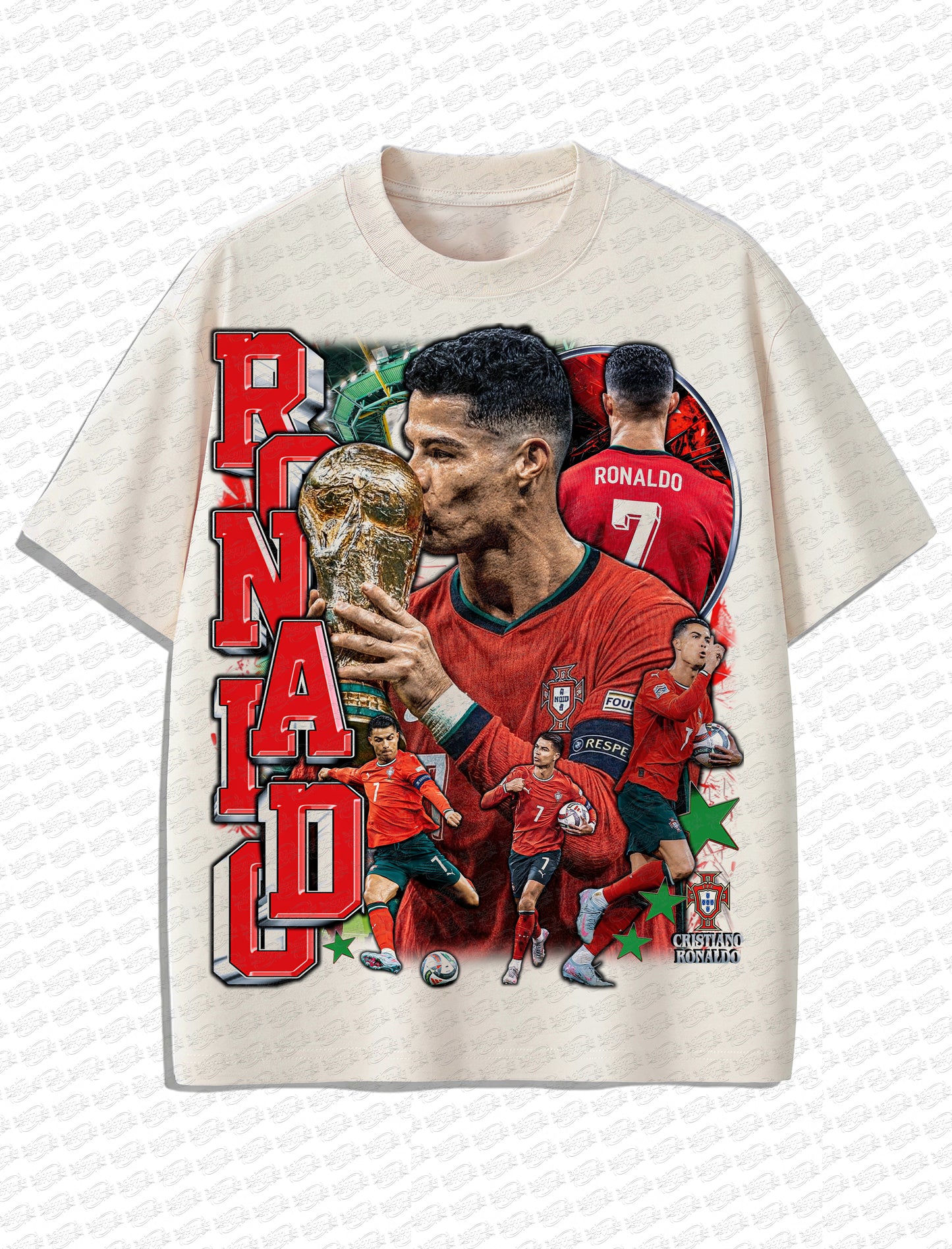 Cristiano Ronaldo Portugal “World Cup Dream” Vintage T-Shirt – Retro Bootleg Style