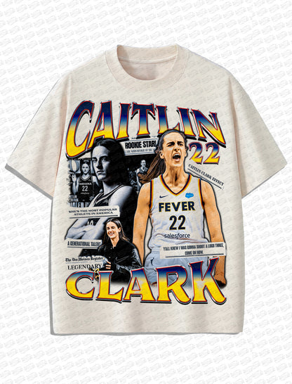 Caitlin Clark “Legend 22” Vintage T-Shirt – Retro Basketball Bootleg Style