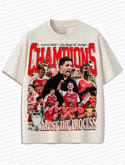 Arsenal “Champions 2026” Vintage T-Shirt – Retro Football Bootleg Style