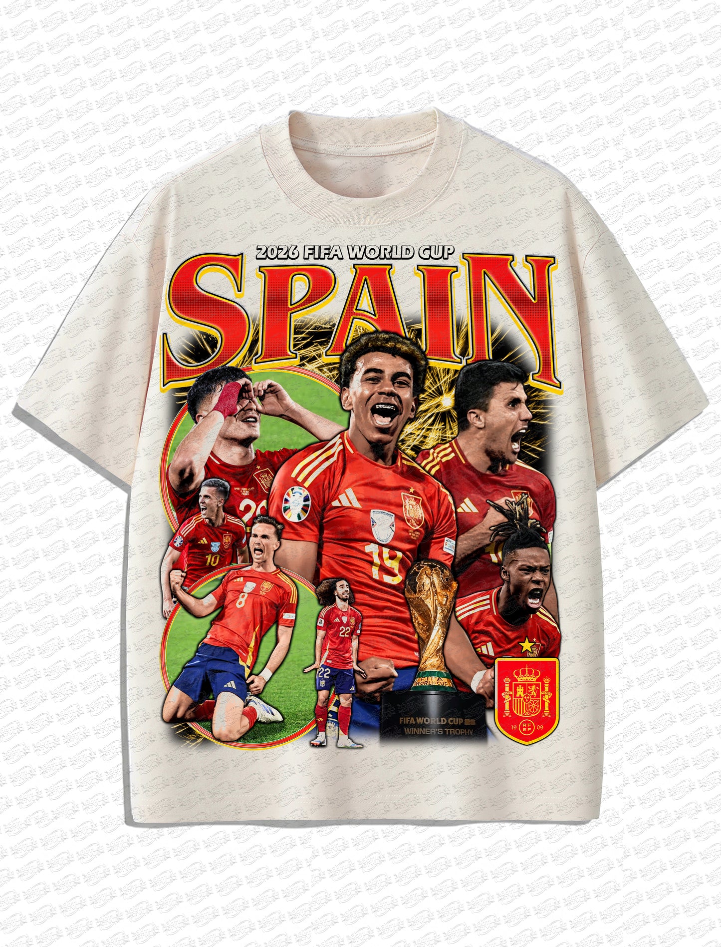 Spain “Road to World Cup Glory” Vintage T-Shirt – Retro Football Bootleg Style