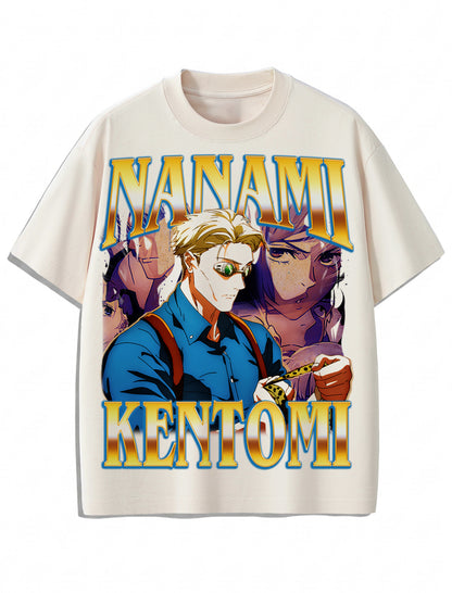 Kento Nanami “Overtime Sorcerer” Vintage T-Shirt – Retro Anime Bootleg Style