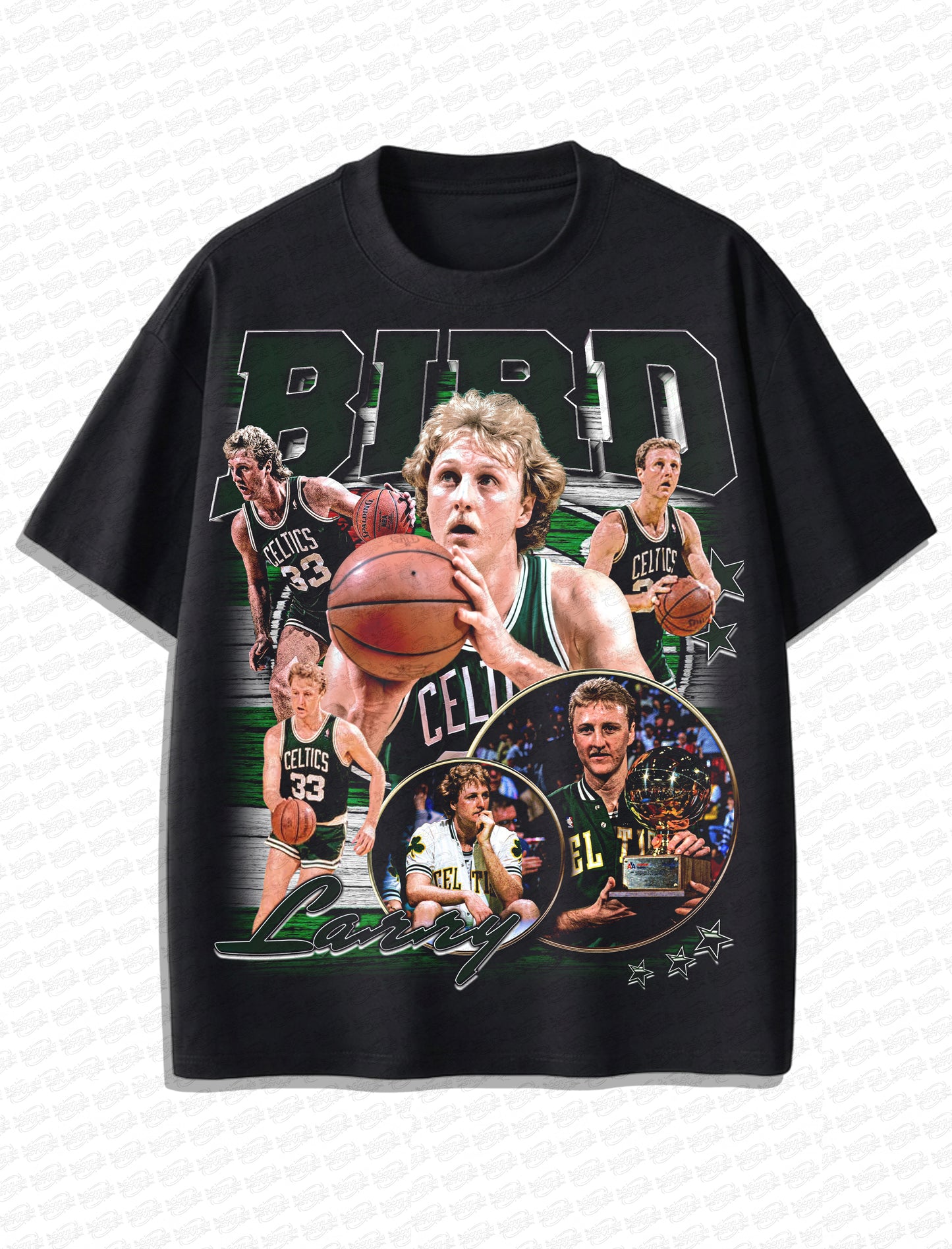 Larry Bird Vintage T-Shirt – Retro NBA Bootleg Style
