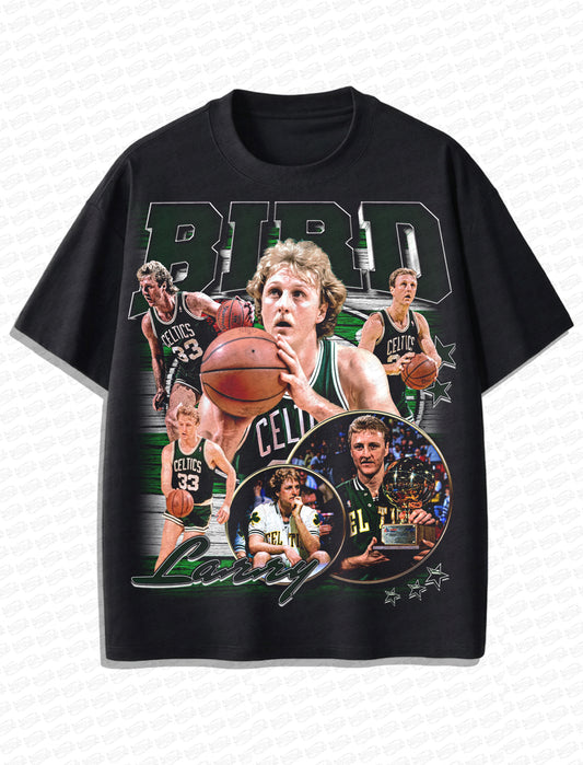 Larry Bird Vintage T-Shirt – Retro NBA Bootleg Style