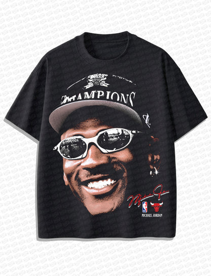 Michael Jordan Big Face Vintage T-Shirt – Retro NBA Bootleg Style