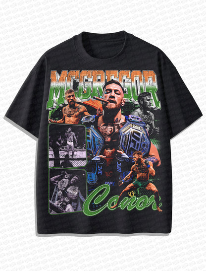 Conor McGregor “The Notorious” Vintage T-Shirt – Retro MMA Bootleg Style