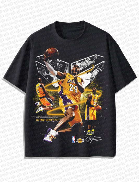 Kobe Bryant “Black Mamba” Vintage T-Shirt – Retro Lakers Bootleg Style