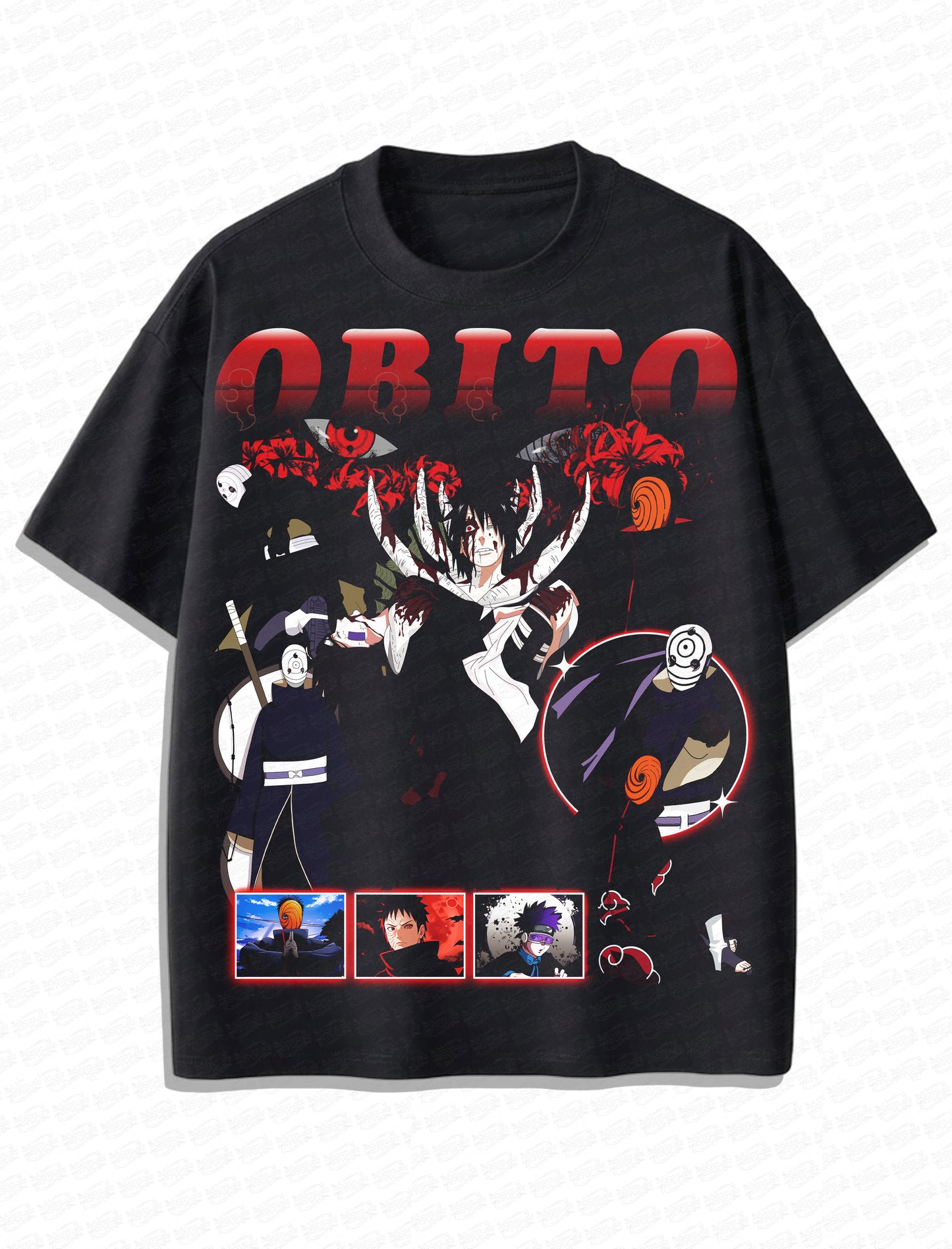 Obito Uchiha Vintage T-Shirt – Retro Anime Bootleg Style