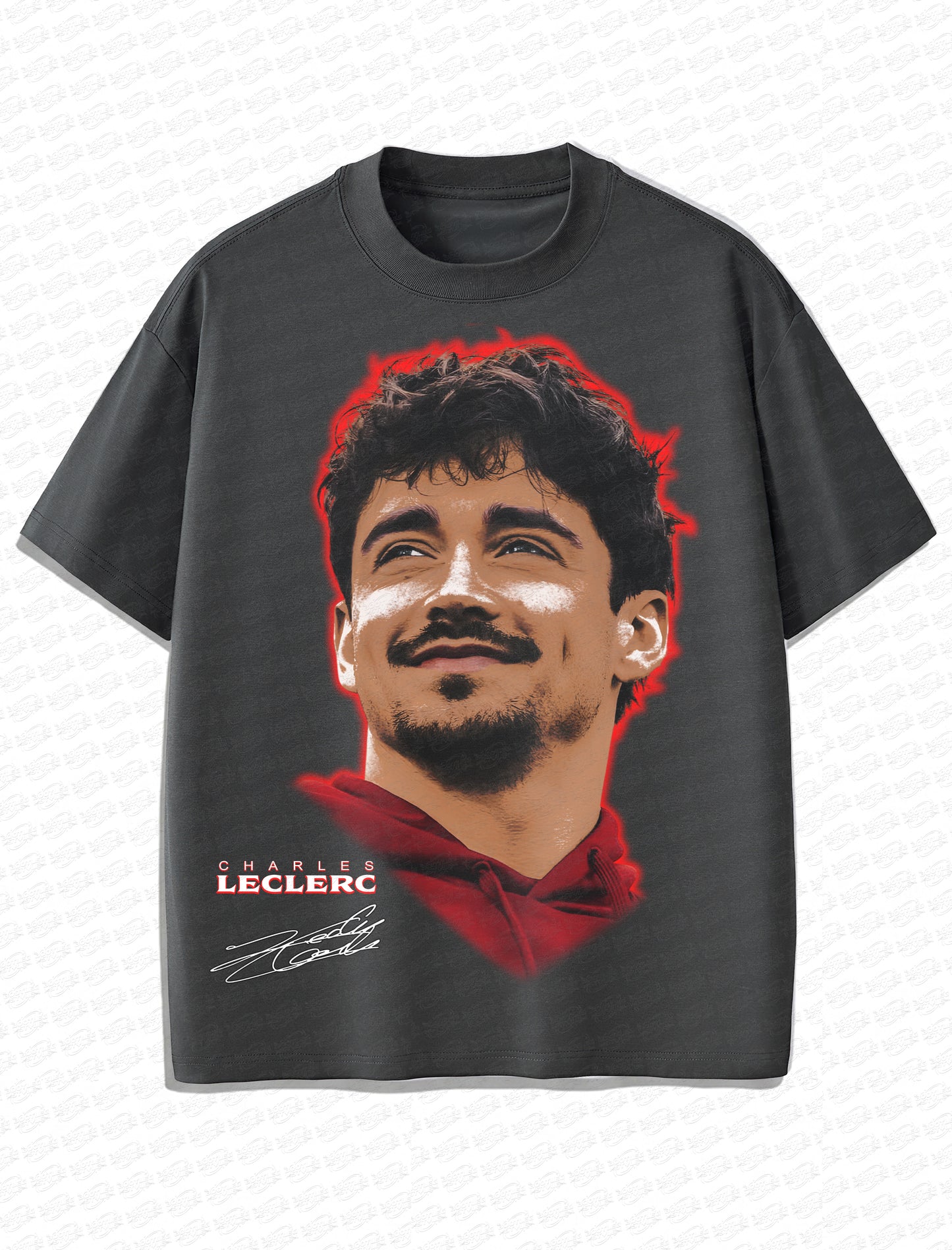 Charles Leclerc F1 “Monaco King” Big Face Vintage T-Shirt – 90s Bootleg Style