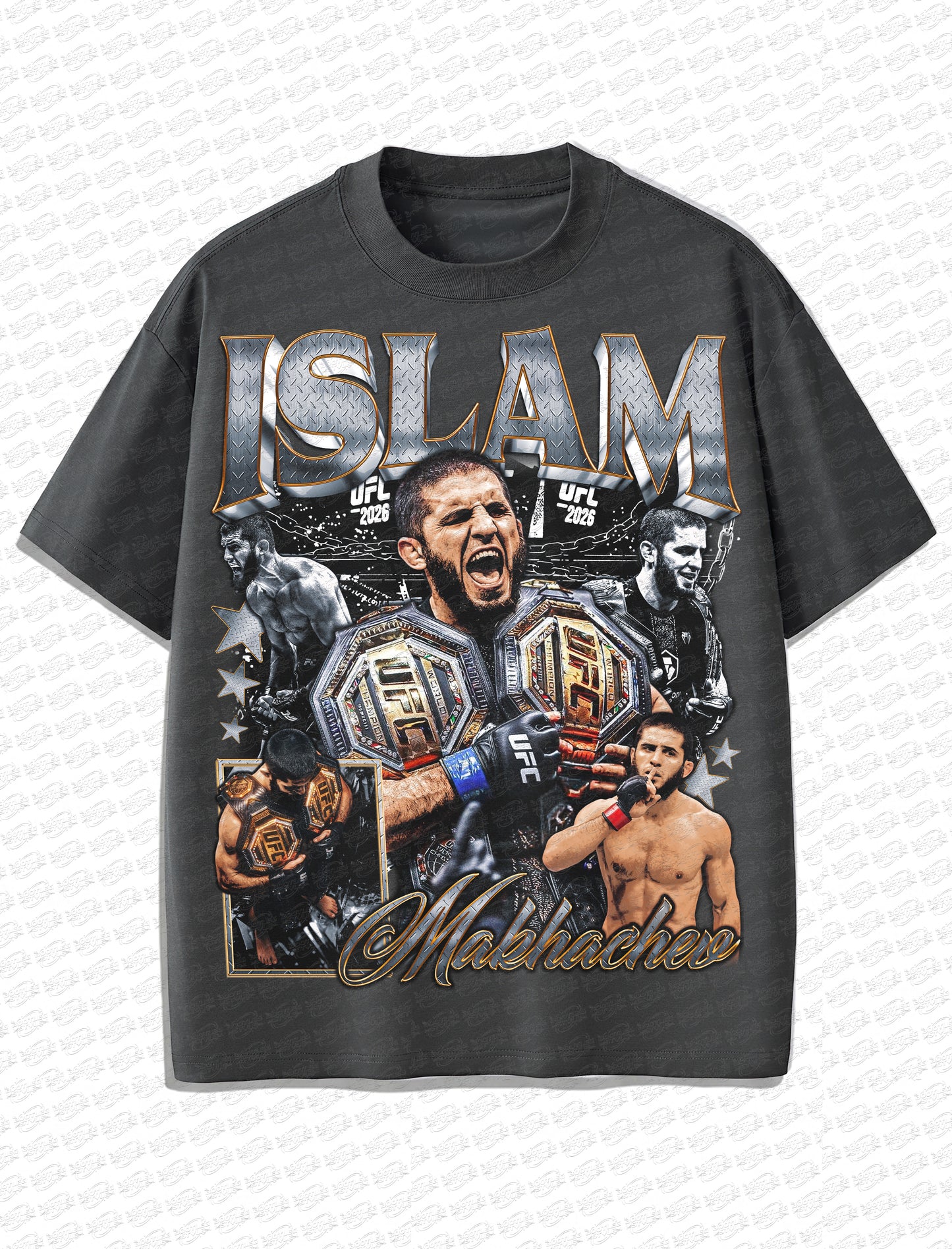 Islam Makhachev “Legacy of a Champion” Vintage T-Shirt – Retro MMA Bootleg Style