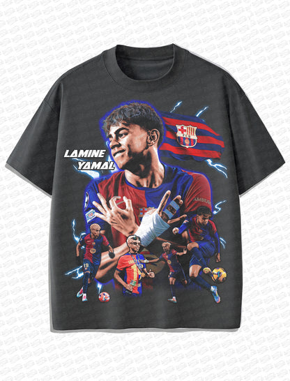 Lamine Yamal “Future Star” Vintage T-Shirt – Retro Football Bootleg Style