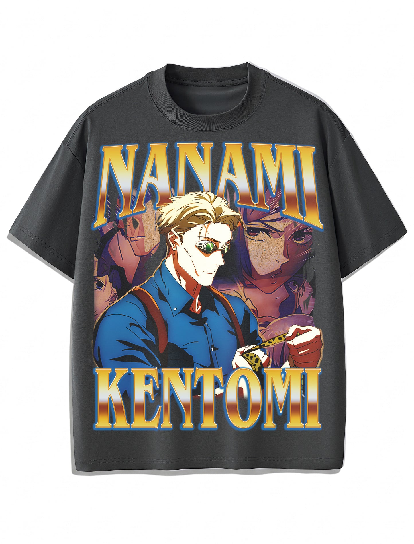 Kento Nanami “Overtime Sorcerer” Vintage T-Shirt – Retro Anime Bootleg Style
