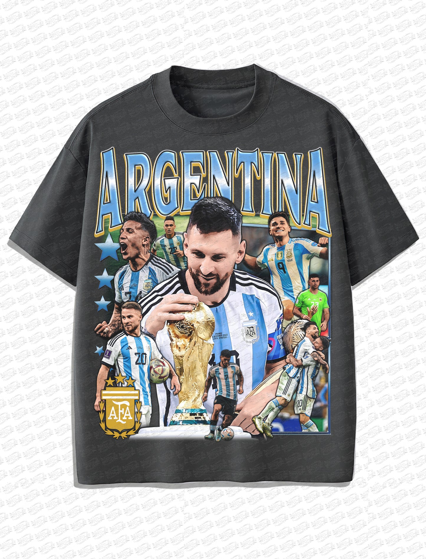 Argentina “Road to World Cup 2026” Vintage T-Shirt – Retro Football Bootleg Style