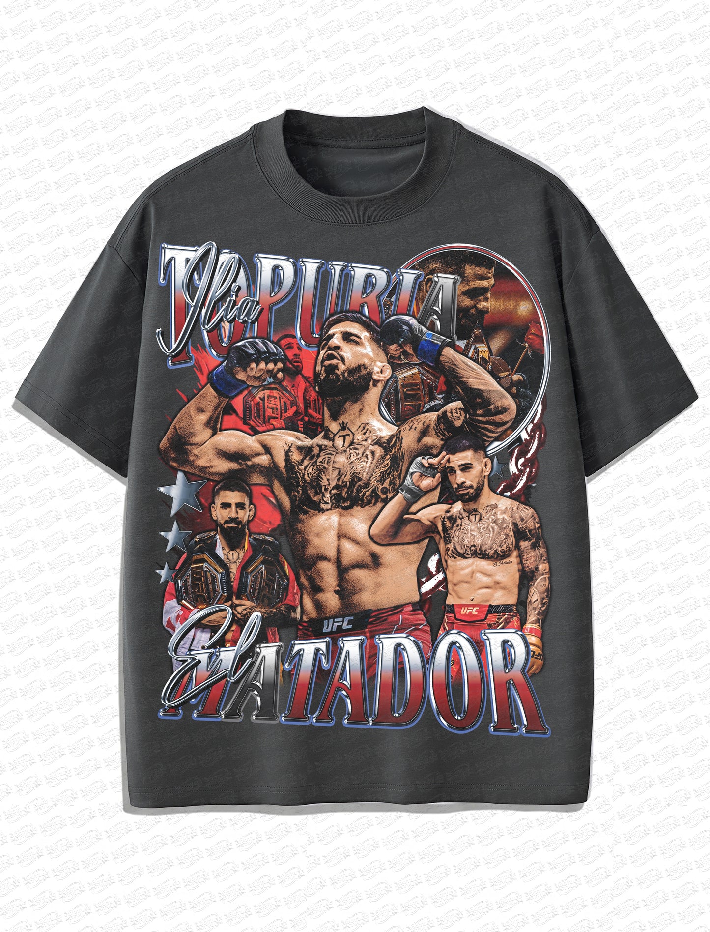 Ilia Topuria “El Matador” Vintage T-Shirt – Retro MMA Bootleg Style