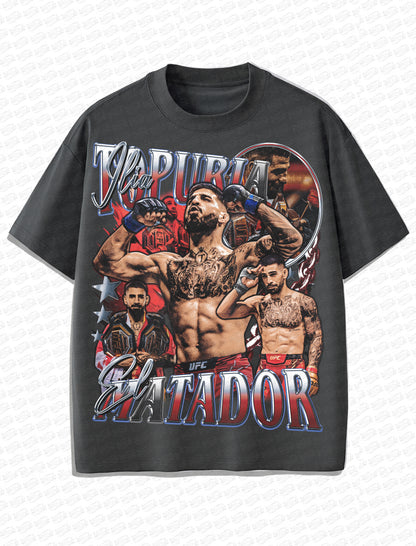 Ilia Topuria “El Matador” Vintage T-Shirt – Retro MMA Bootleg Style