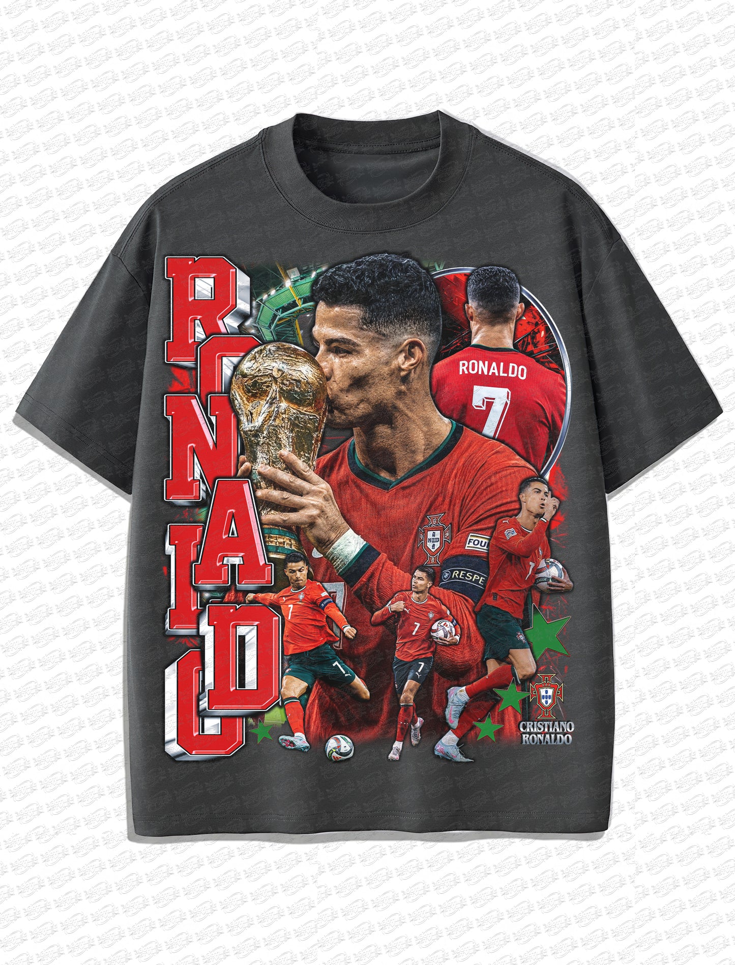Cristiano Ronaldo Portugal “World Cup Dream” Vintage T-Shirt – Retro Bootleg Style