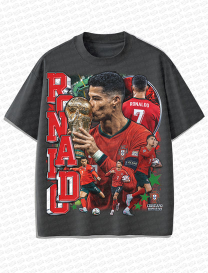 Cristiano Ronaldo Portugal “World Cup Dream” Vintage T-Shirt – Retro Bootleg Style