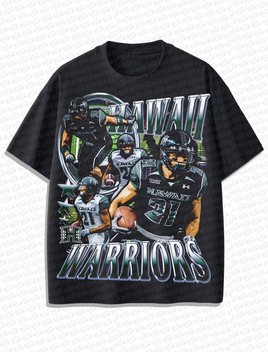 Hawaii Warriors Football “Island Legacy” Vintage T-Shirt – Retro Bootleg Style