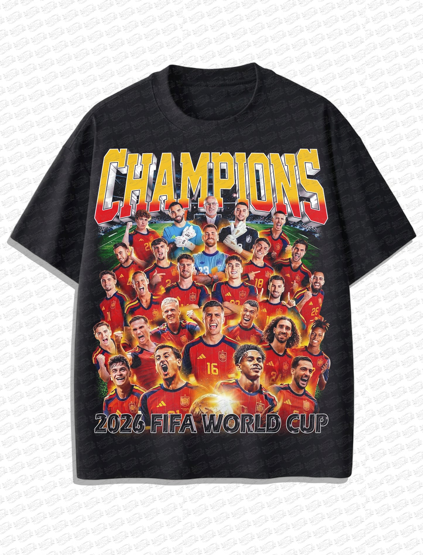 Spain World Cup Champions 2026 Vintage T-Shirt – Retro Football Bootleg Style