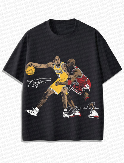 Kobe Bryant x Michael Jordan “Legends Never Die” Vintage T-Shirt – Retro NBA Bootleg Style