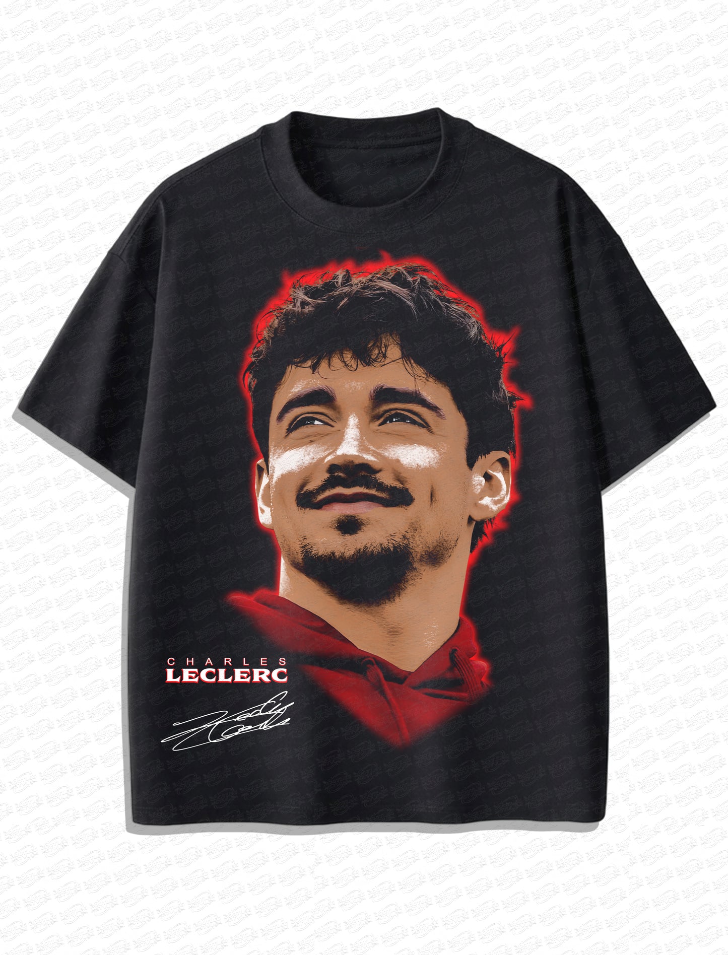 Charles Leclerc F1 “Monaco King” Big Face Vintage T-Shirt – 90s Bootleg Style