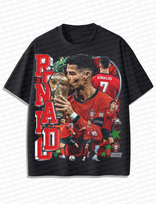 Cristiano Ronaldo Portugal “World Cup Dream” Vintage T-Shirt – Retro Bootleg Style