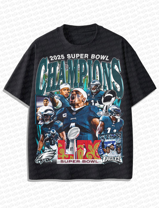 Super Bowl Champions 2025 “Champions Legacy” Vintage T-Shirt – Retro Bootleg Style