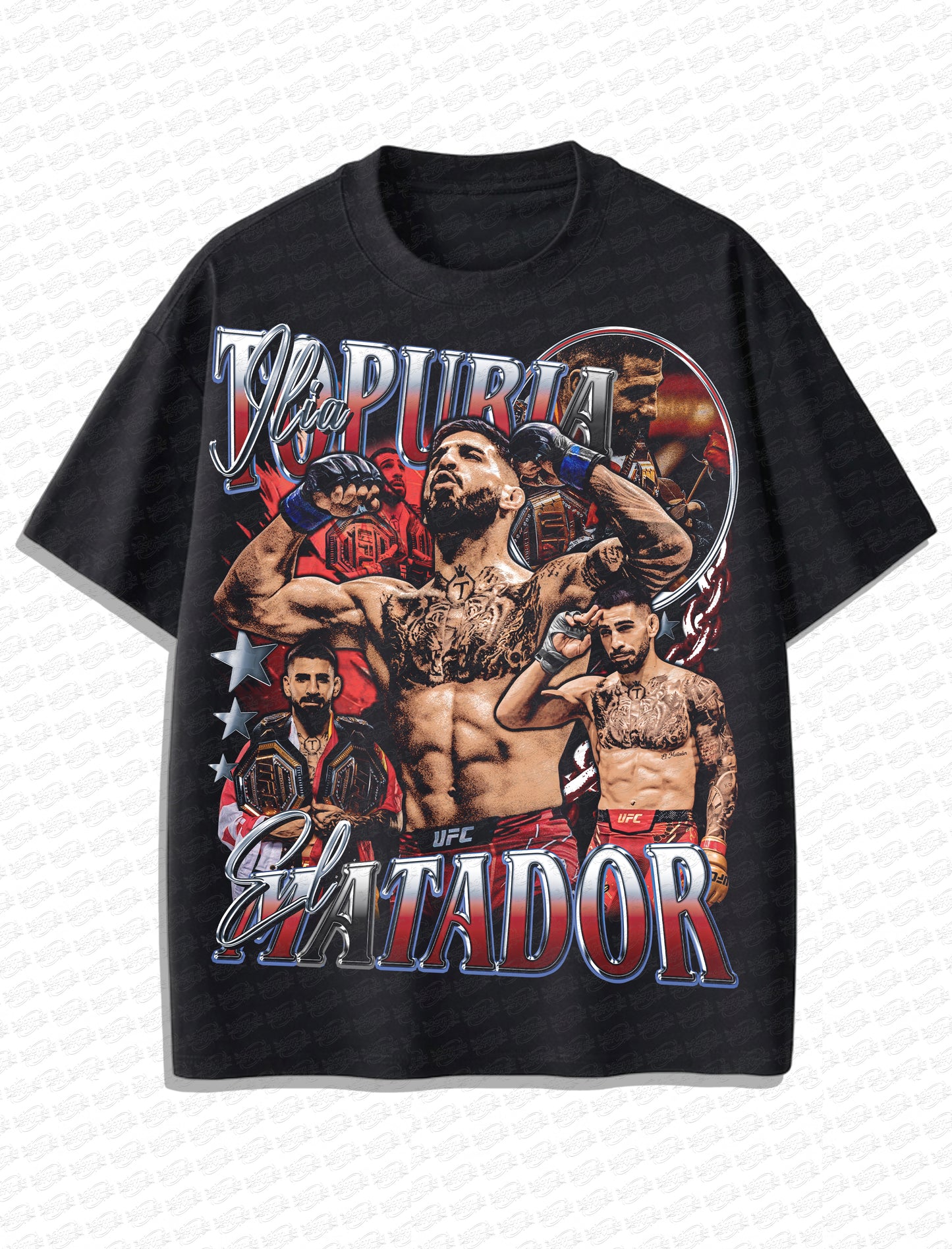 Ilia Topuria “El Matador” Vintage T-Shirt – Retro MMA Bootleg Style