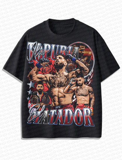 Ilia Topuria “El Matador” Vintage T-Shirt – Retro MMA Bootleg Style