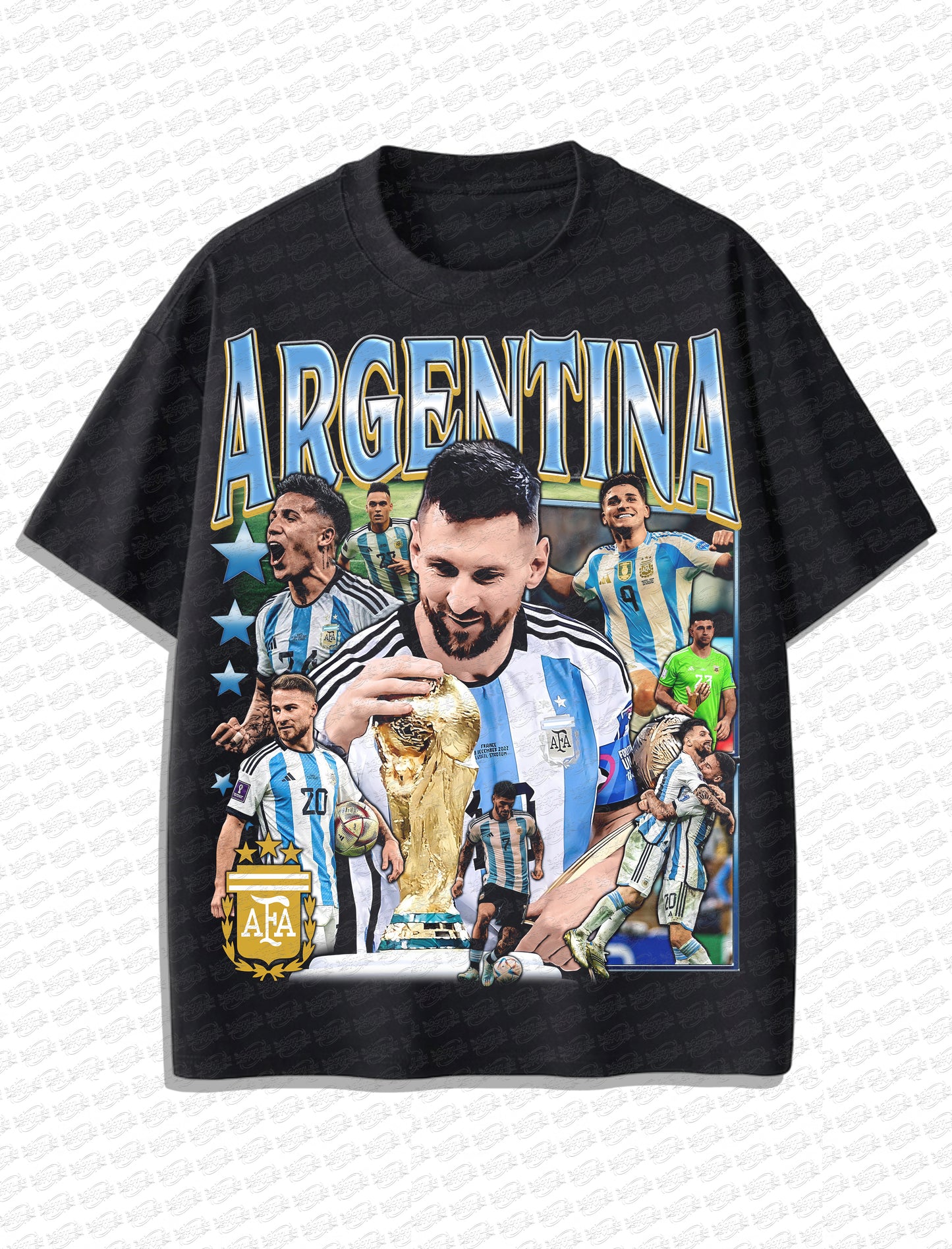Argentina “Road to World Cup 2026” Vintage T-Shirt – Retro Football Bootleg Style