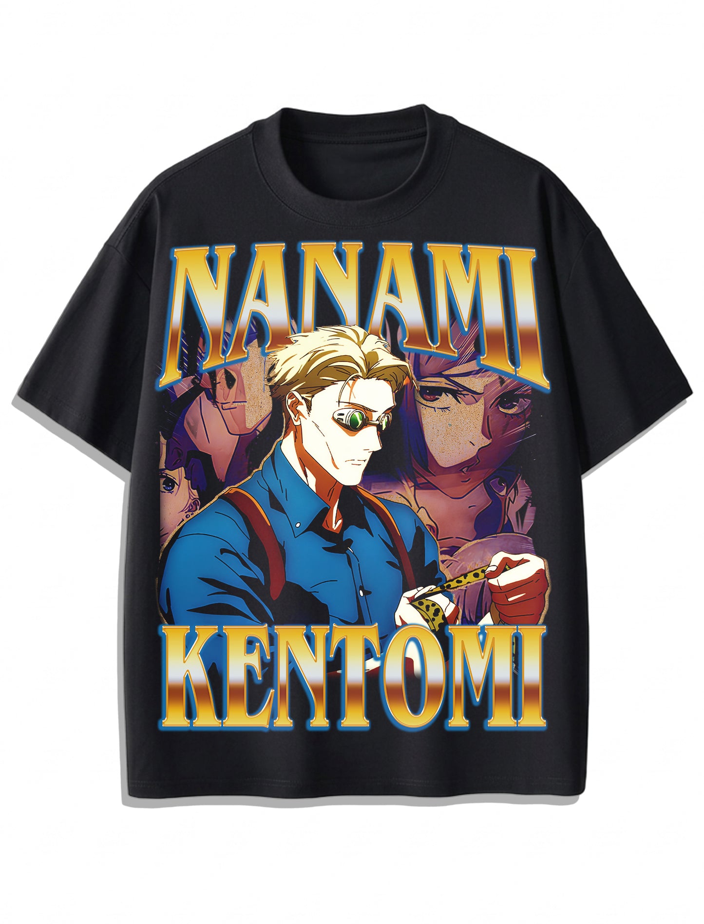 Kento Nanami “Overtime Sorcerer” Vintage T-Shirt – Retro Anime Bootleg Style